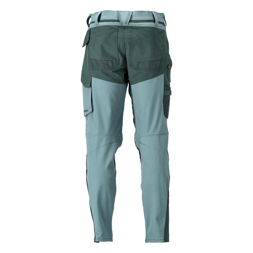 Hose mit Knietaschen, ULTIMATE STRETCH Hose, helles waldgrün/waldgrün