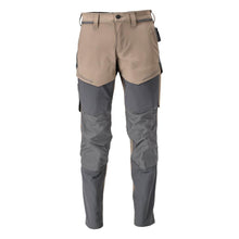 Hose mit Knietaschen, ULTIMATE STRETCH Hose, dunkles sandbeige/anthrazitgrau
