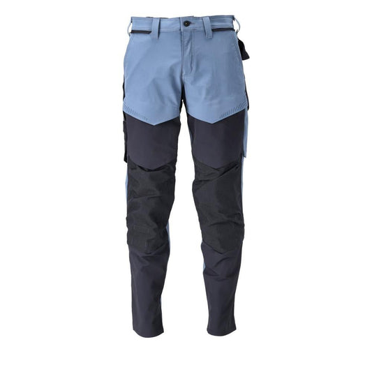 Hose mit Knietaschen, ULTIMATE STRETCH Hose, steinblau/schwarzblau