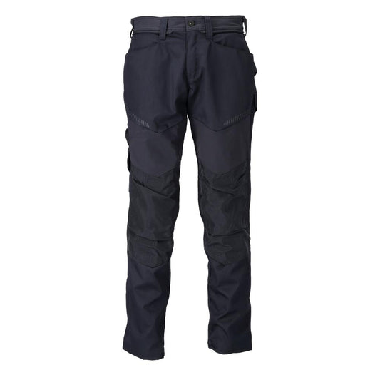 Hose mit Knietaschen Hose, schwarzblau