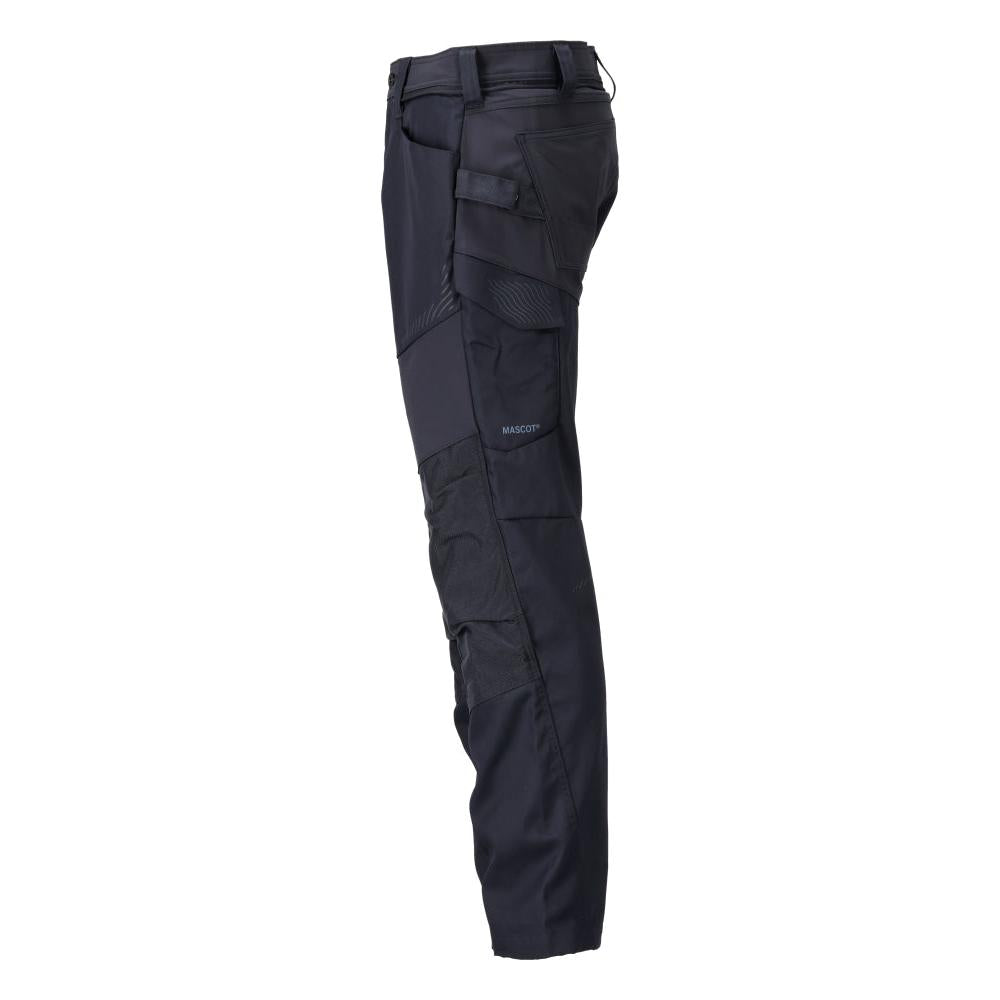 Hose mit Knietaschen Hose, schwarzblau