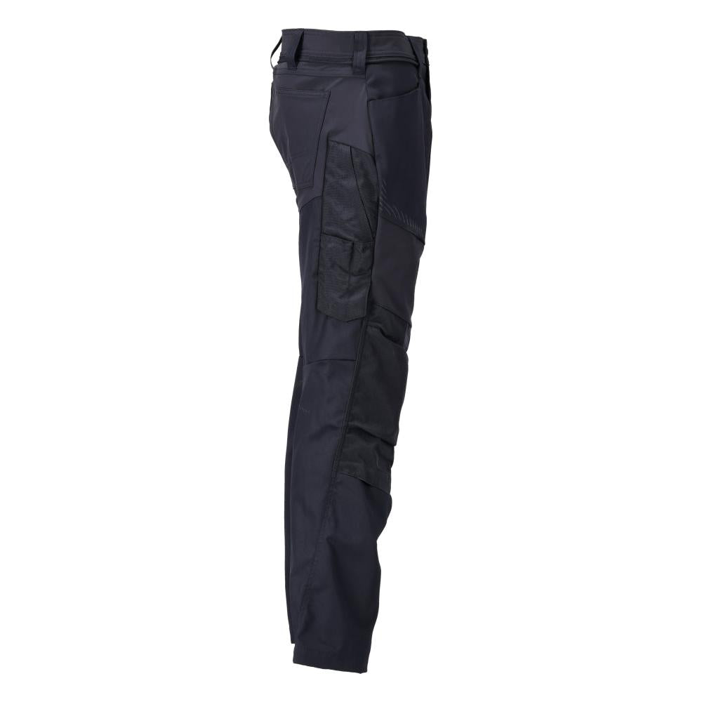 Hose mit Knietaschen Hose, schwarzblau