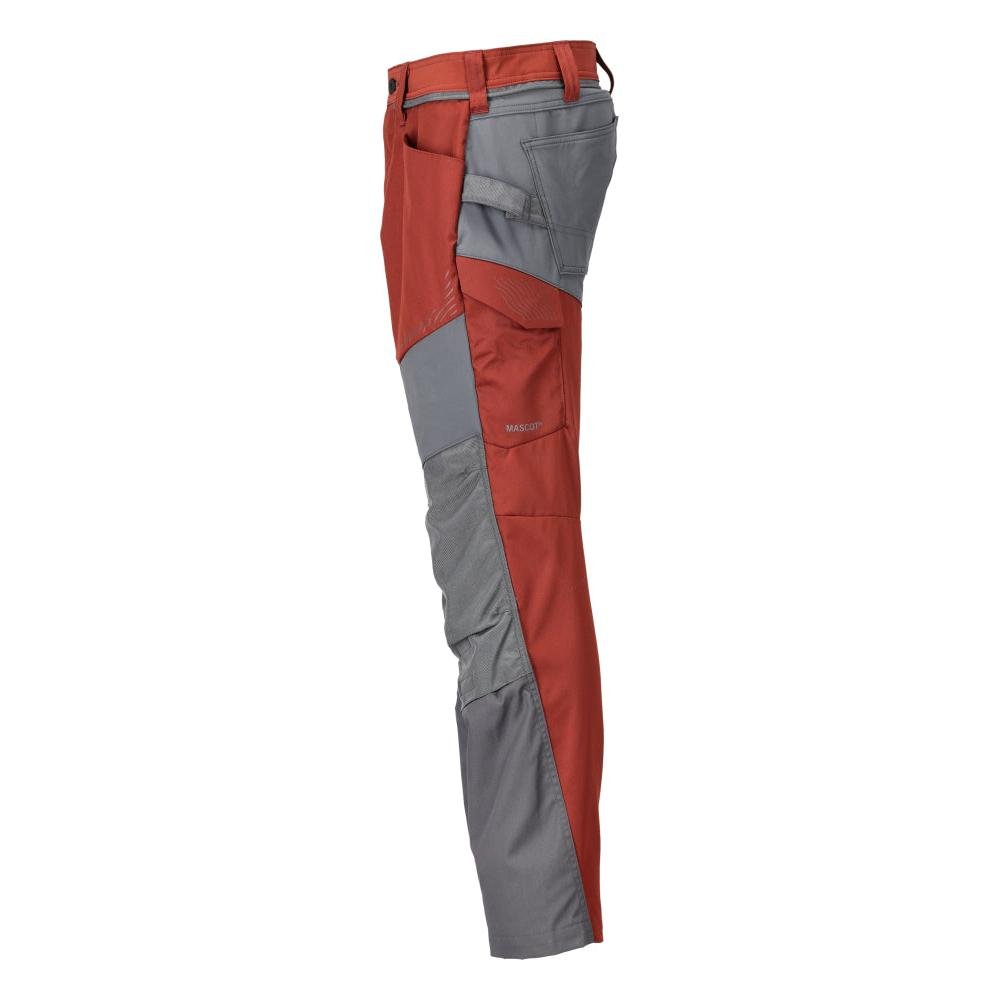 Hose mit Knietaschen Hose, herbstrot/anthrazitgrau