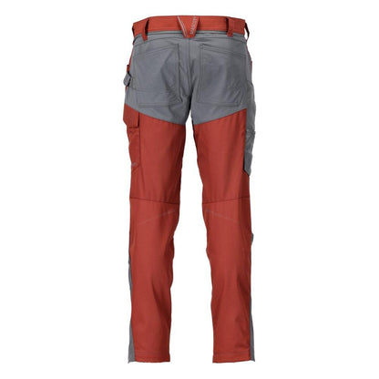 Hose mit Knietaschen Hose, herbstrot/anthrazitgrau