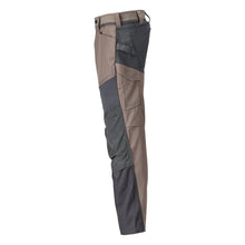 Hose mit Knietaschen Hose, dunkles sandbeige/anthrazitgrau