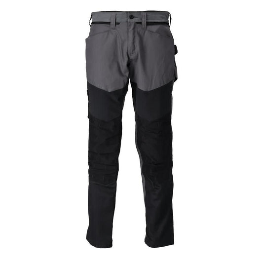 Hose mit Knietaschen Hose, anthrazitgrau/schwarz