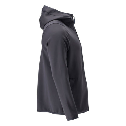 Fleecepullover, Kapuze, Reißverschluss Microfleecejacke, schwarzblau