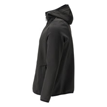 Fleece sweater, hood, zipper microfleece jacket, black