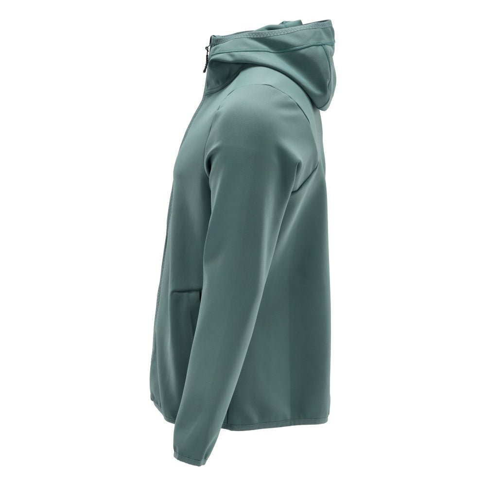 Fleecepullover, Kapuze, Reißverschluss Microfleecejacke, helles Waldgrün