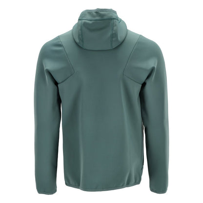 Fleecepullover, Kapuze, Reißverschluss Microfleecejacke, helles Waldgrün