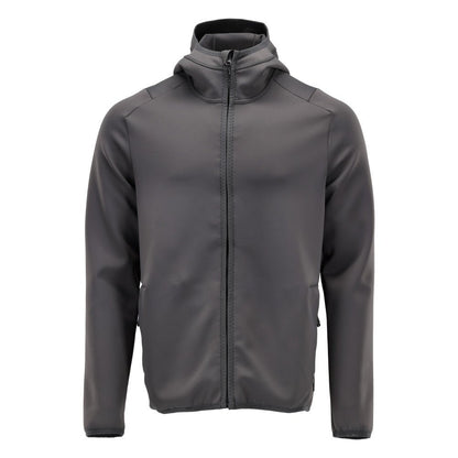 Fleecepullover, Kapuze, Reißverschluss Microfleecejacke, Anthrazitgrau