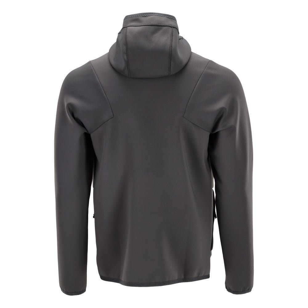 Fleecepullover, Kapuze, Reißverschluss Microfleecejacke, Anthrazitgrau