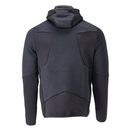 Fleecepullover, Kapuze, Reißverschluss Microfleecejacke, schwarzblau