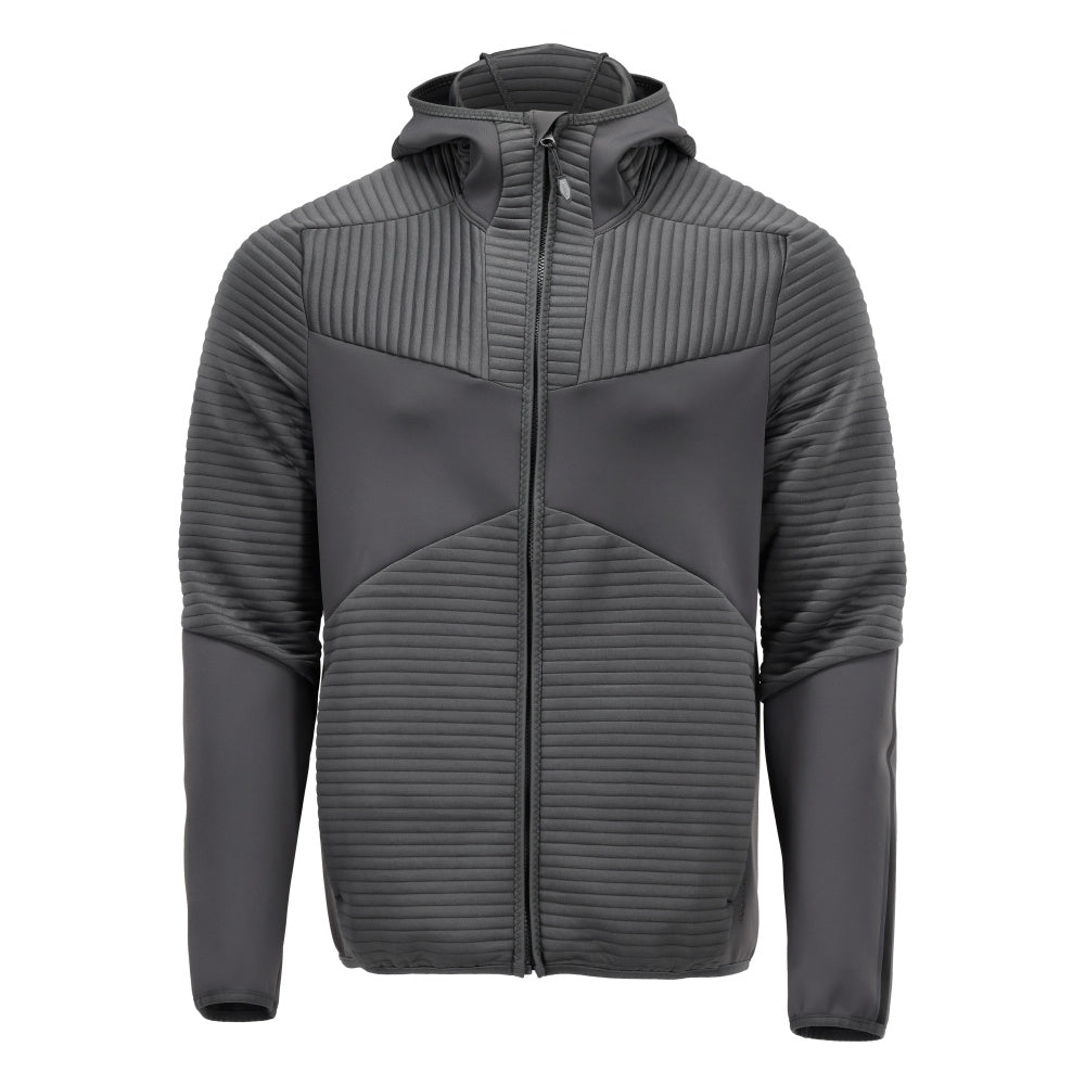 Fleecepullover, Kapuze, Reißverschluss Microfleecejacke, Anthrazitgrau