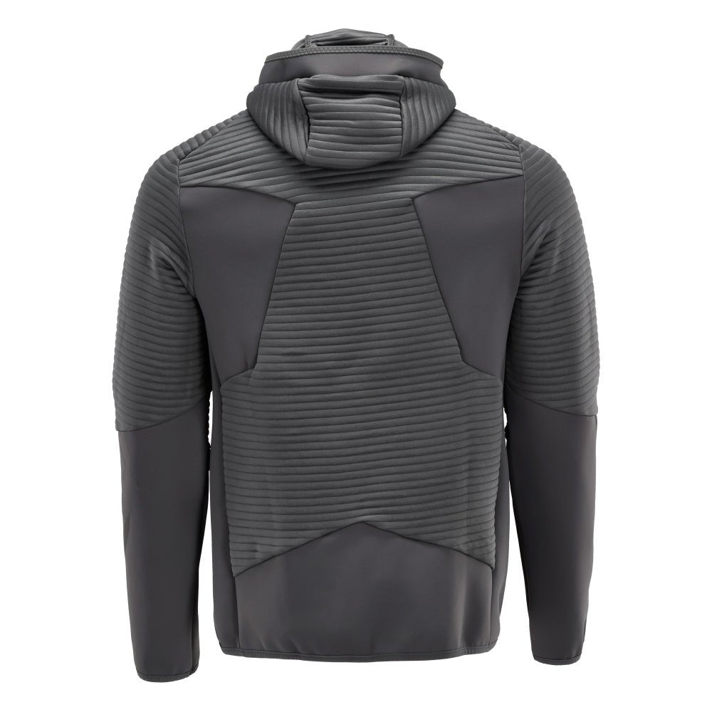 Fleecepullover, Kapuze, Reißverschluss Microfleecejacke, Anthrazitgrau