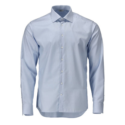 Hemd, moderne Passform, hellblau/weiss