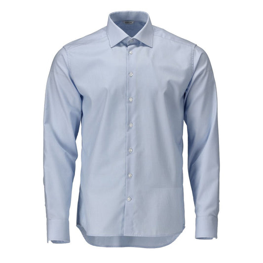 Hemd, moderne Passform, hellblau/weiss
