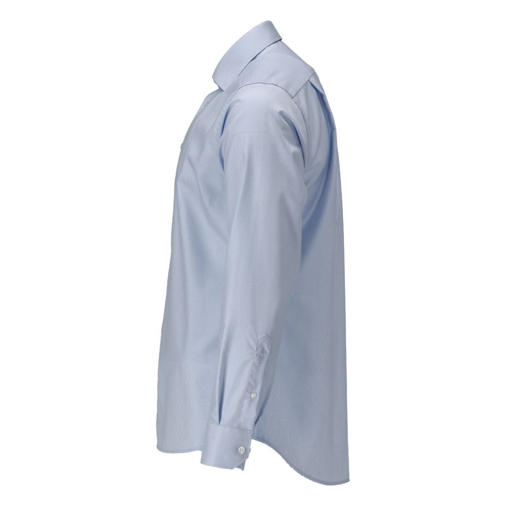 Hemd, moderne Passform, hellblau/weiss