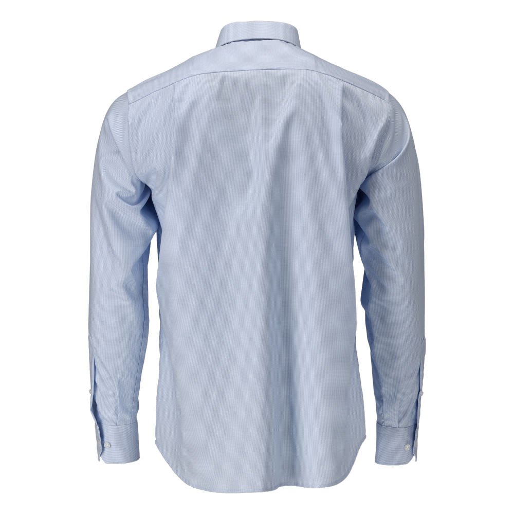 Hemd, moderne Passform, hellblau/weiss
