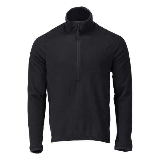 Microfleece sweater with short zipper microfleece jacket