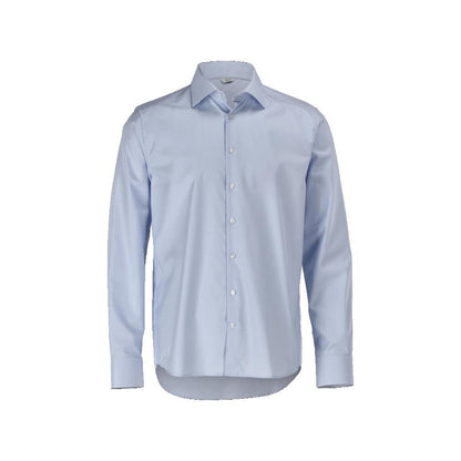 Shirt, slim fit, light blue/white