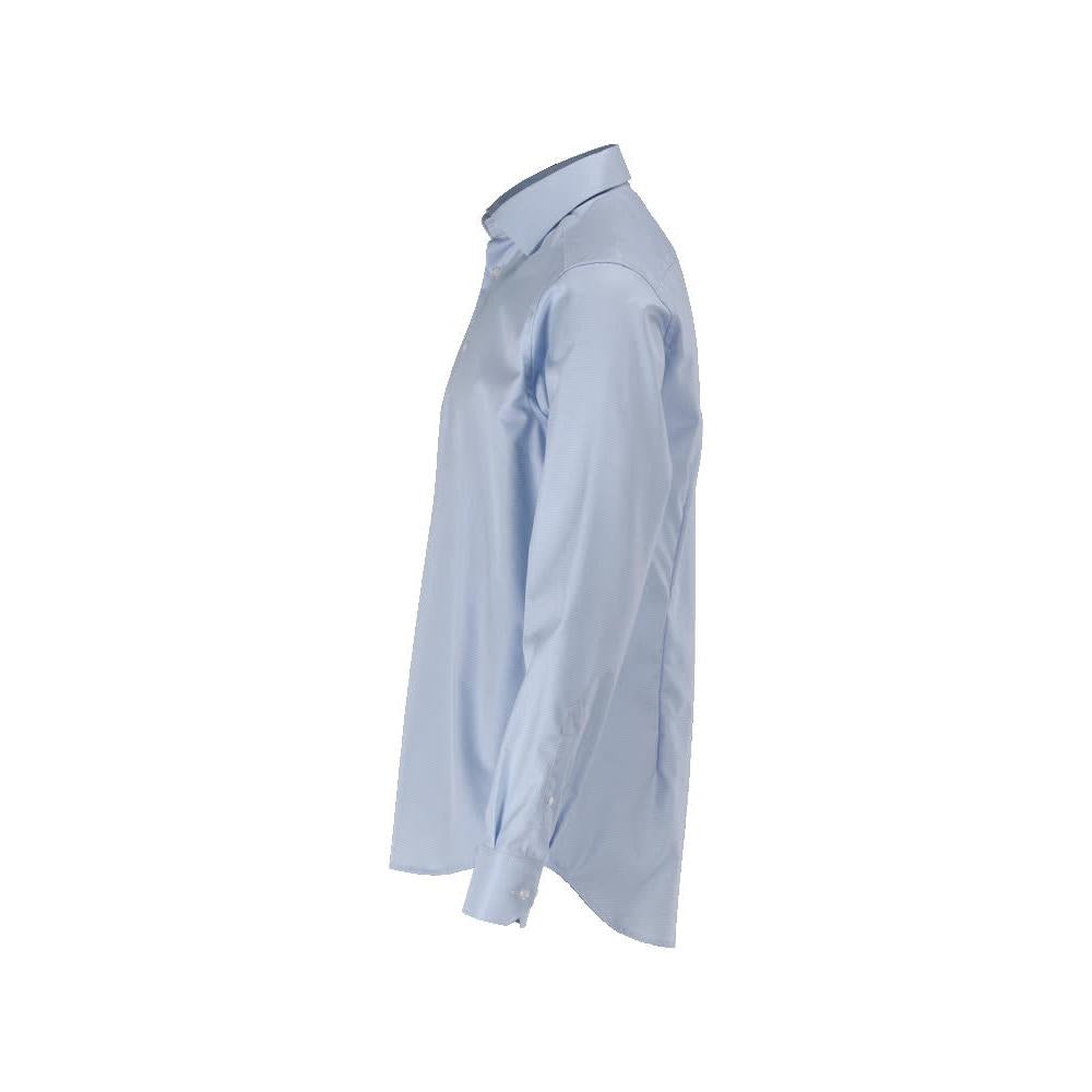 Shirt, slim fit, light blue/white