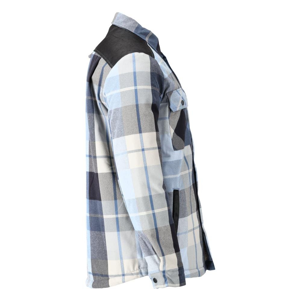 Shirt, checked, fiber fur lining, thermal shirt