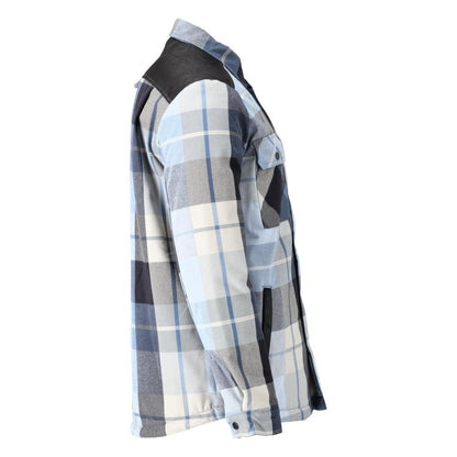 Shirt, checked, fiber fur lining, thermal shirt