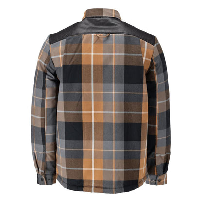 Shirt, checked, fiber fur lining, thermal shirt