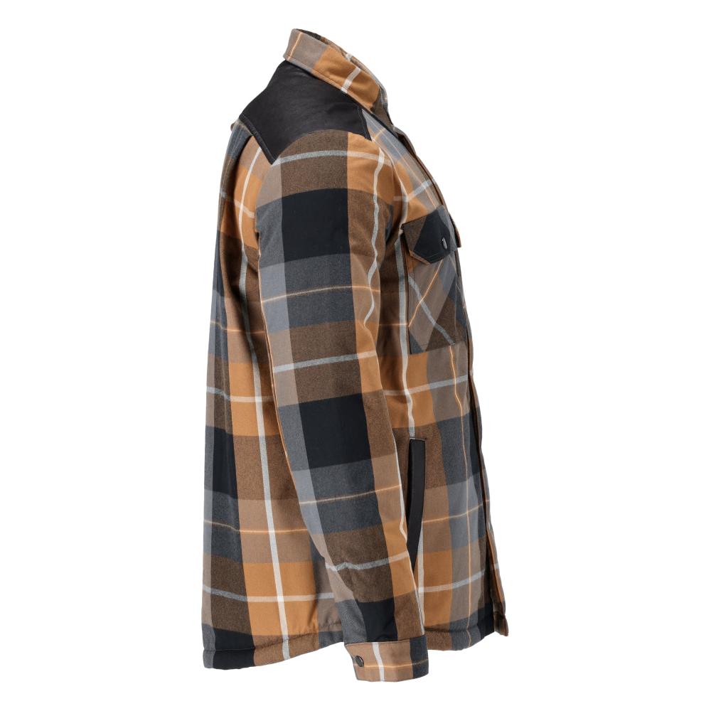 Shirt, checked, fiber fur lining, thermal shirt