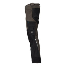 Hose mit Knietaschen, Stretch, leicht Hose, dunkelanthrazit/schwarz