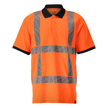 Polo-Shirt, moderne Passform Polo-shirt, hi-vis orange