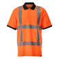 Polo-Shirt, moderne Passform Polo-shirt, hi-vis orange