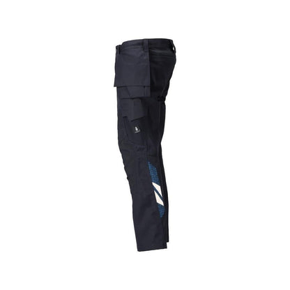 Hose mit Hängetaschen, Stretch-Einsätze Hose, schwarzblau