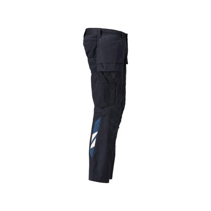 Hose mit Hängetaschen, Stretch-Einsätze Hose, schwarzblau