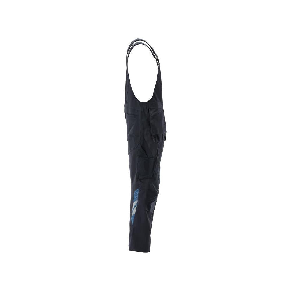 Latzhose, Knietaschen, Stretch-Einsätze Latzhose, schwarzblau