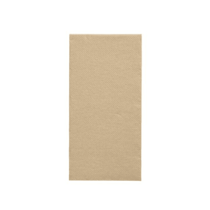 Eine rechteckige, braune Papierserviette aus der „DAILY Collection“ von PAPSTAR im 1/8-Falz (32 cm x 32 cm) ist zentriert vor einem schlichten weißen Hintergrund. Die Serviette bietet nachhaltigen Komfort mit ihrer glatten Textur und dem Fehlen sichtbarer Muster oder Designs und ist somit eine elegant schlichte Ergänzung für jede Tischdekoration.