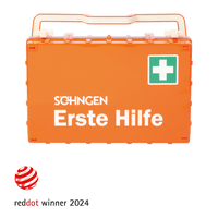 Orange First Aid Kit DYNAMIC-GLOW L Standard ERW DIN 13169