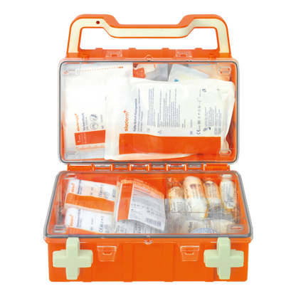 Erste-Hilfe-Koffer orange DYNAMIC-GLOW S Standard DIN 13157  | Koffer (1 Stück)
