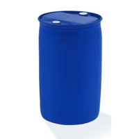 A large blue plastic barrel with two small white caps on the lid, which holds the Dr. Schnell ASK INDUSTRIAL CLEANER by DR.SCHNELL GmbH & Co. KGaA is depicted standing upright on a white background—ideal for professional and industrial cleaning.
