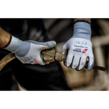 NITRAS NYLOFLEX FOAM, assembly gloves, white / gray