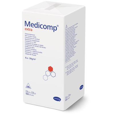 Hartmann Medicomp Extra Non-Woven Compresses, 5x5 cm, 6-ply | Pack (100 pieces)