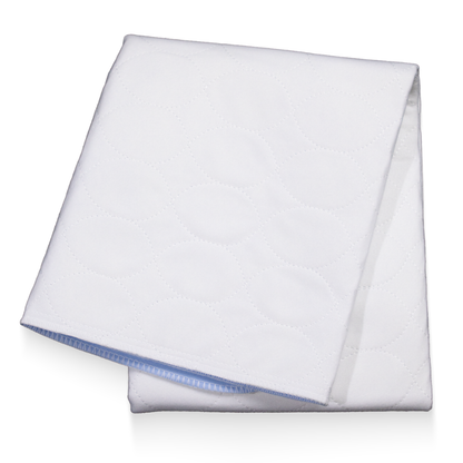 AMPri MED-COMFORT bed protection pad washable 75 x 90 cm, blue/white | Pack (1 piece)