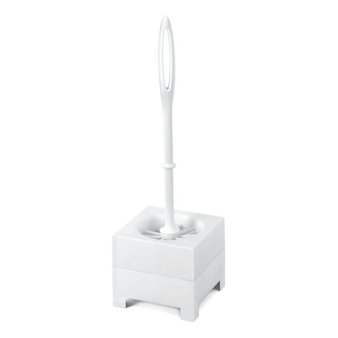 The Nölle Profi Brush WC set for wall mounting (Ø 75 mm, white PP bristles) from Nölle Profi Brush Bürsten- & Pinseltechnik e.K. offers modern, hygienic toilet cleaning and saves space through practical wall mounting.