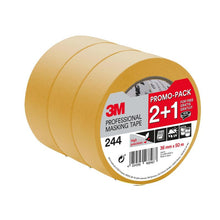 3M™ Malerabdeckband 244T3, Promo Pack, 36 mm x 50 m, 1 Rolle/Packung | Packung (1 Rolle)
