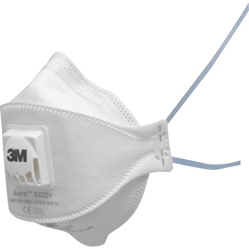 3M™ Aura™ Partikelmaske, FFP2, mit Ventil, 9322+ | Packung (10 Stück)