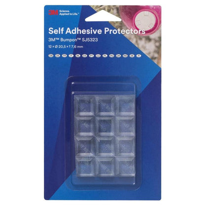 3M™ Bumpon™ SJ5323BL elastic buffer mini pack, transparent, 12 pieces, 20.5 x 7.6 mm, adhesive acrylic A-20 | Pack (12 pieces)