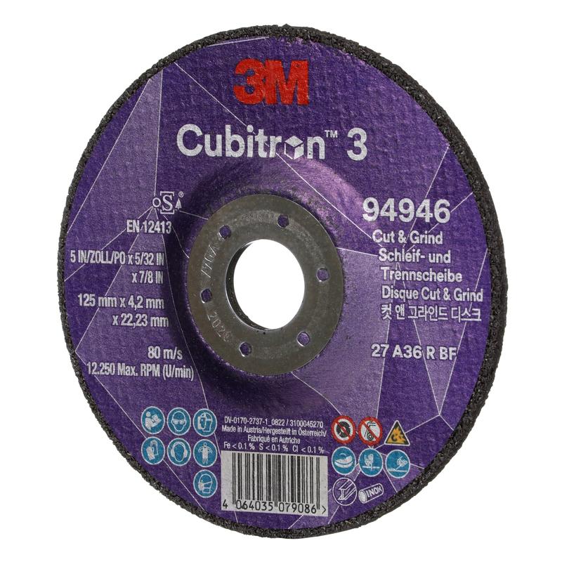 3M™ Cubitron™ 3 Cut and Grind Schruppscheibe
