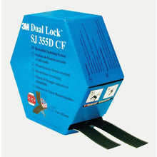 3M™ Dual Lock™ Flexibler Druckverschluss SJ3550CF, MINI Ref 345184518, Schwarz, 25 mm x 5 m | Packung (1 Stück)