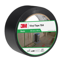 3M™ General Purpose PVC Tape 764, Black, 50mm x 33m, 0.13mm, Individually Wrapped | Pack (1 roll)